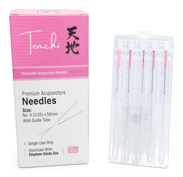 Tenchi Premium Acupuncture Needles 0.22 Gauge 4 Chinese 34
