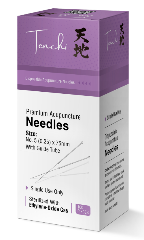 Tenchi Premium Acupuncture Needles 0.25 Gauge 5 Chinese 32