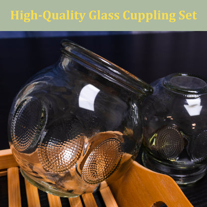 Tenchi Glass Cupping Therapy Set — 12 Cup Kit (Sizes 3‑5)