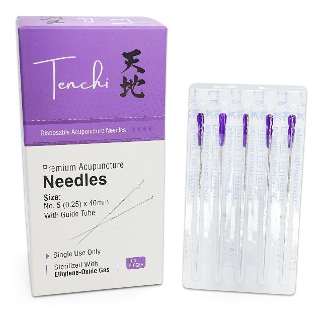 Tenchi Premium Acupuncture Needles 0.25 Gauge 5 Chinese 32