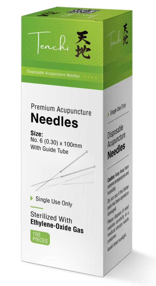 Tenchi Premium Acupuncture Needles 0.30mm Gauge 8 Chinese 30