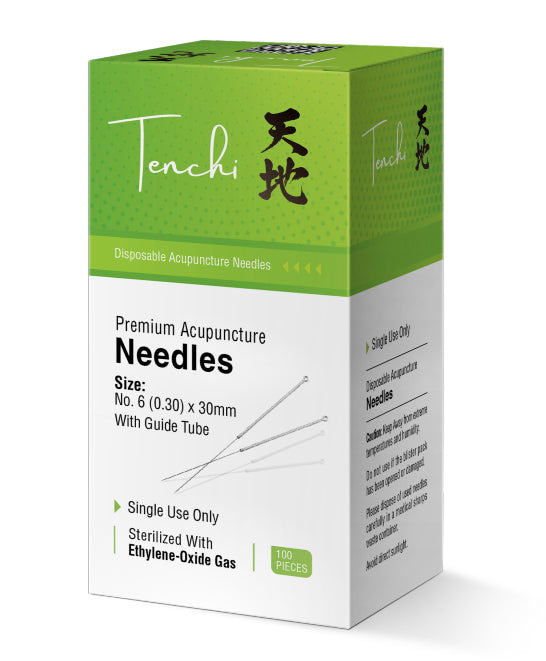 Tenchi Premium Acupuncture Needles 0.30mm Gauge 8 Chinese 30