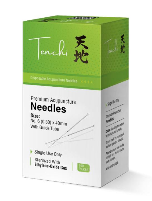 Tenchi Premium Acupuncture Needles 0.30mm Gauge 8 Chinese 30