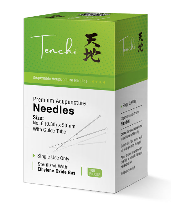 Tenchi Premium Acupuncture Needles 0.30mm Gauge 8 Chinese 30