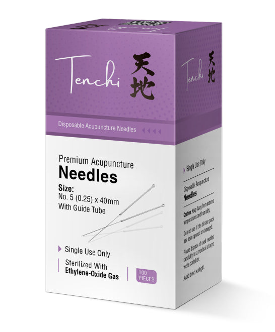 Tenchi Premium Acupuncture Needles 0.25 Gauge 5 Chinese 32