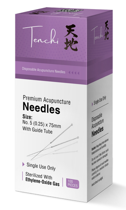 Ten-Chi Premium Acupuncture Needles — 0.25 mm (G5)